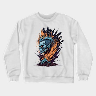 Fire punk Crewneck Sweatshirt